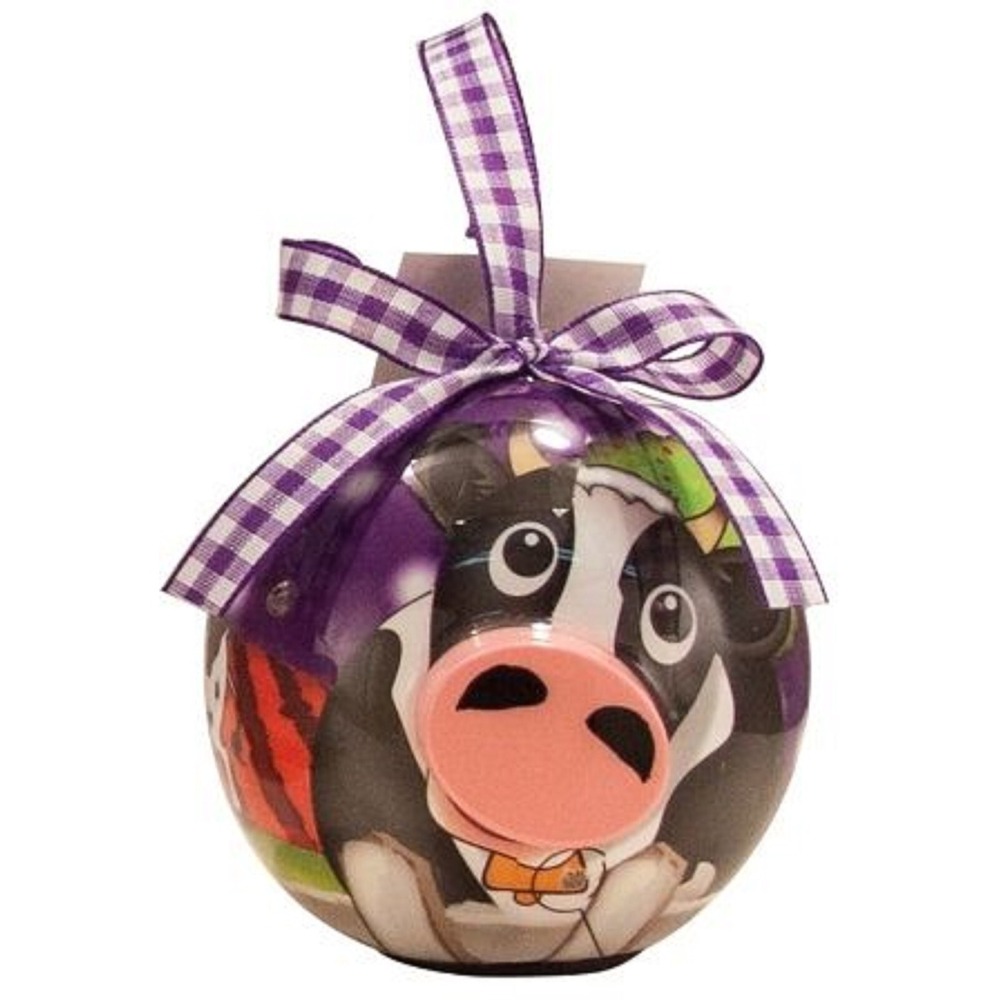 Twinkling Treasures 3D Blinking Christmas Ornament‎ - 3.5" - COUNTRY COW